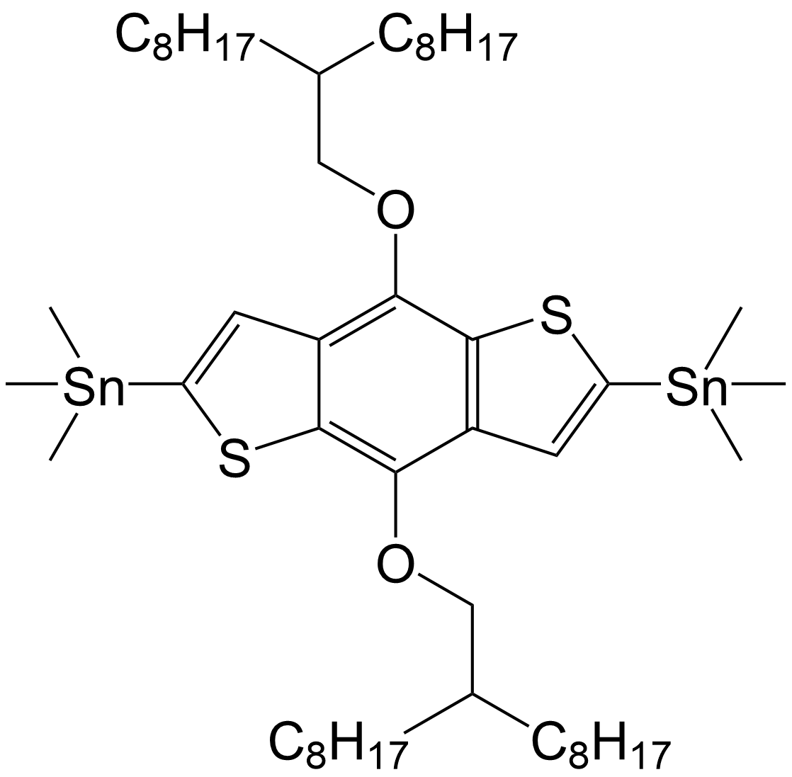 (4,8-bis((2-octyldecyl)oxy)benzo[1,2-b:4,5-b’]dithiophene-2,6-diyl)bis (trimethylstannane)/